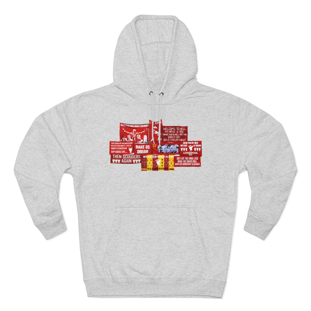 Liverpool Flags Celebration Hoodie (2 Different Colours of Hoodie)